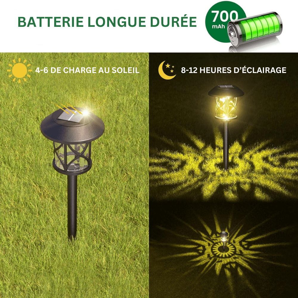 Lampe solaire de jardin étanche