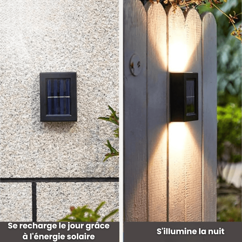 Lampes LED sans fil solaire applique murale